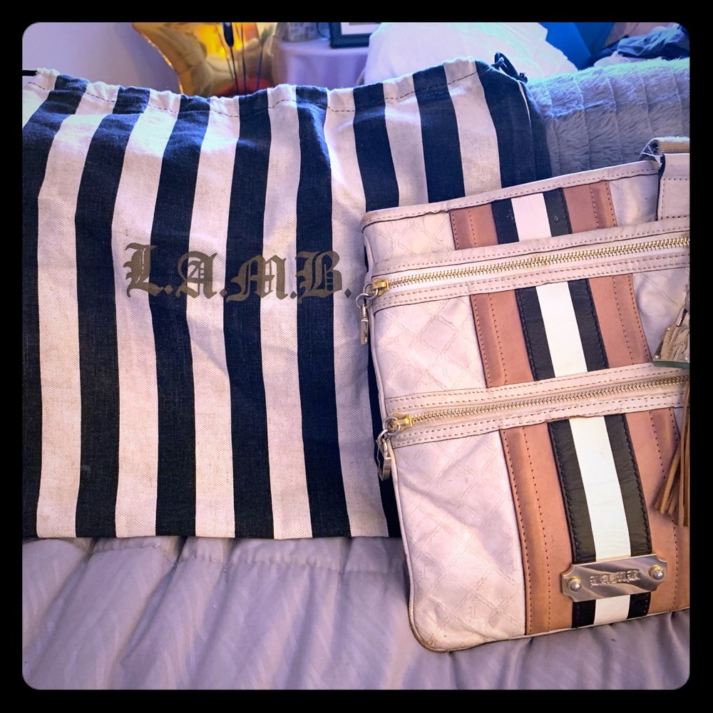 USED Authentic LAMB cross body bag